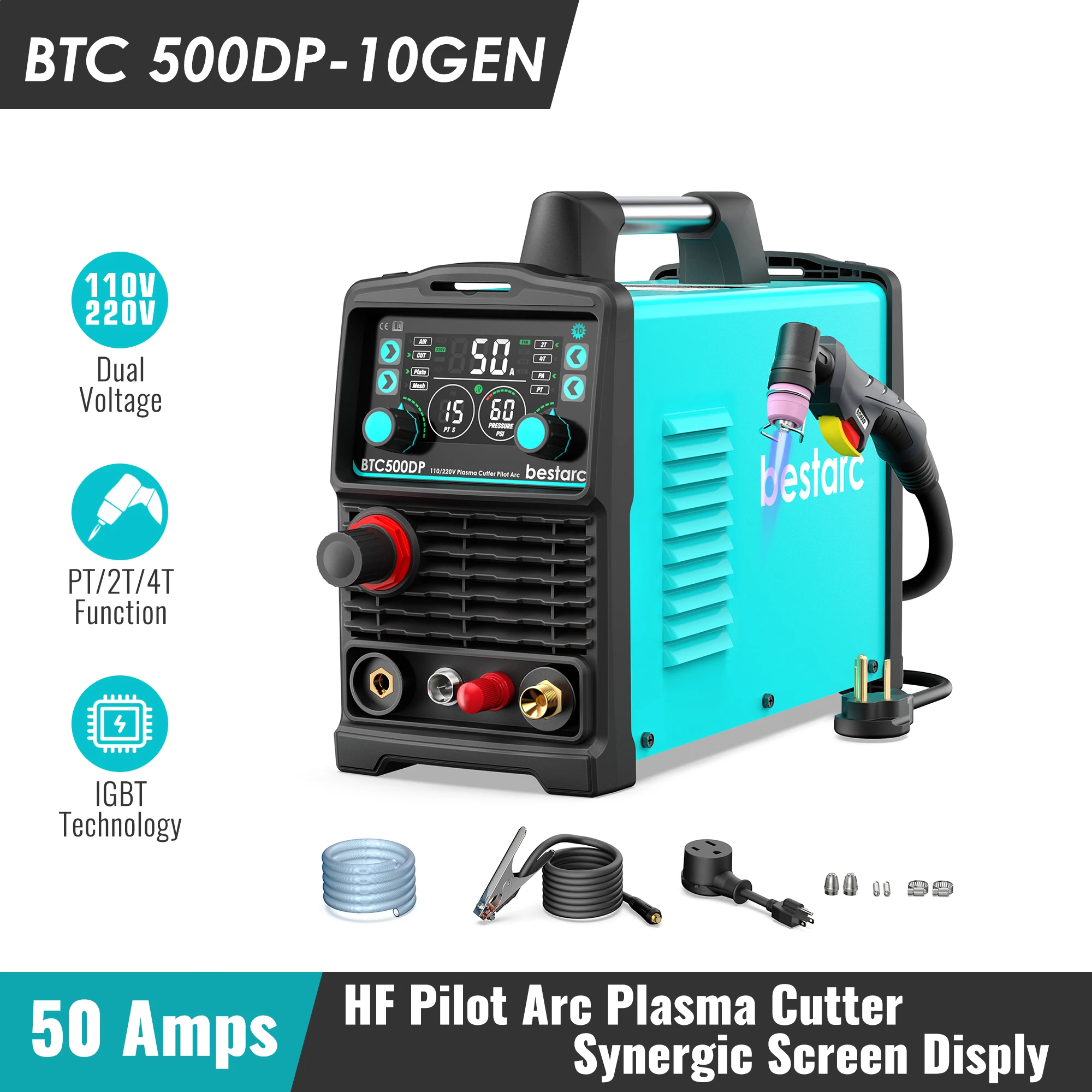 

Плазменный резак BTC500DP 10GEN 50А 220В