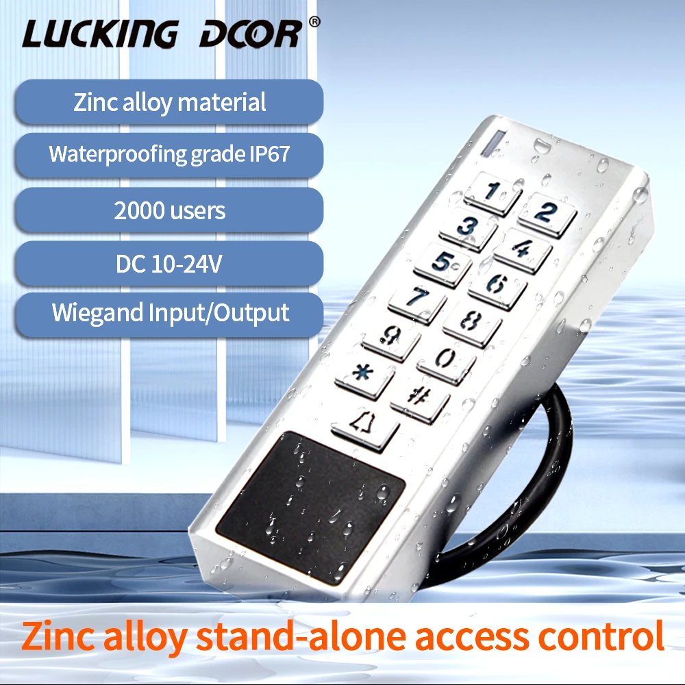 Металлическая клавиатура контроля доступа RFID Открыватель открывания дверей