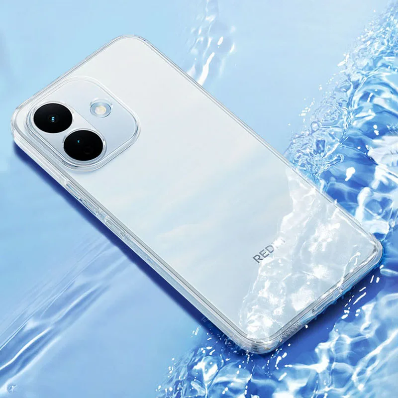 Фото Ультратонкие невидимые чехлы для Redmi 17C 5G Global, сверхлегкие, с эффектом кожи, тонкие, прозрачные, ударопрочные, минималистичные. №2