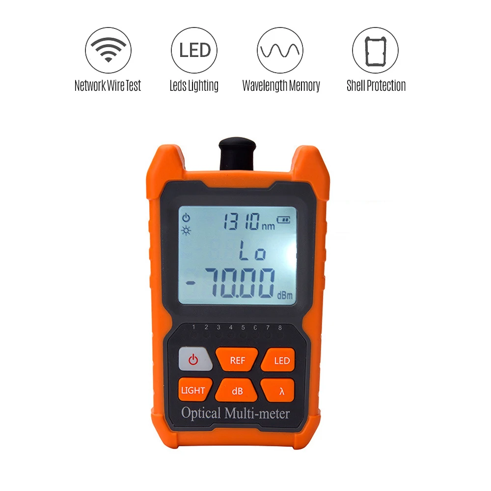 

Digital Cable Tester Mini Optical Power-Meter Portable Leds Lighting High Precise Network Fiber Optic Cable Tester Tools
