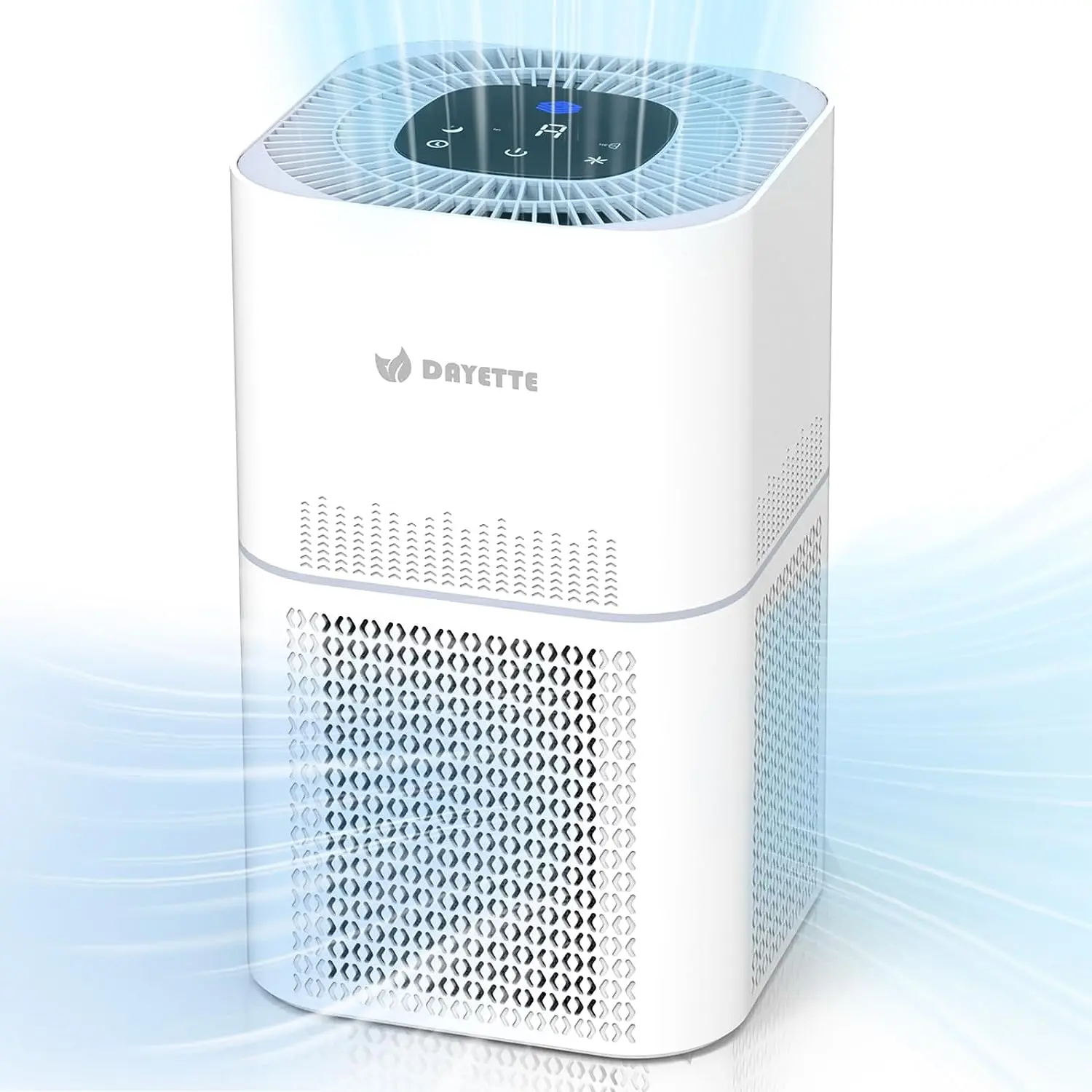 

HEPA Air Purifiers for Home Large Room, CADR 300+m³/h Up to 1290ft² with Air Quality Sensor, H13 True HEPA Filter Remove 99.97