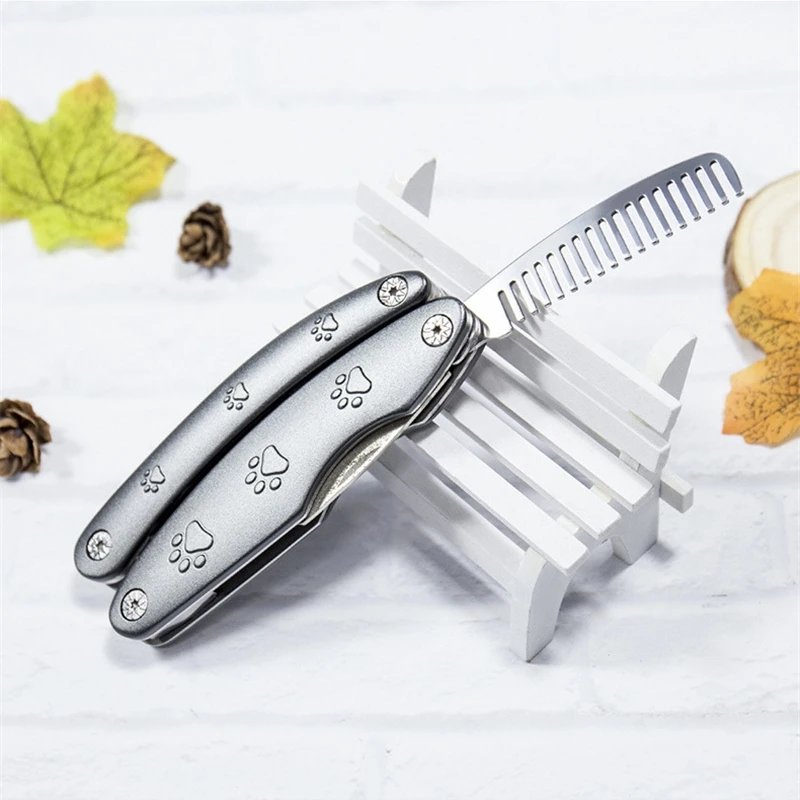 

Free Shipping Pet supplies Foldable pet nail clippers multi-functional stainless steel cat and dog nail scissors pet accessories