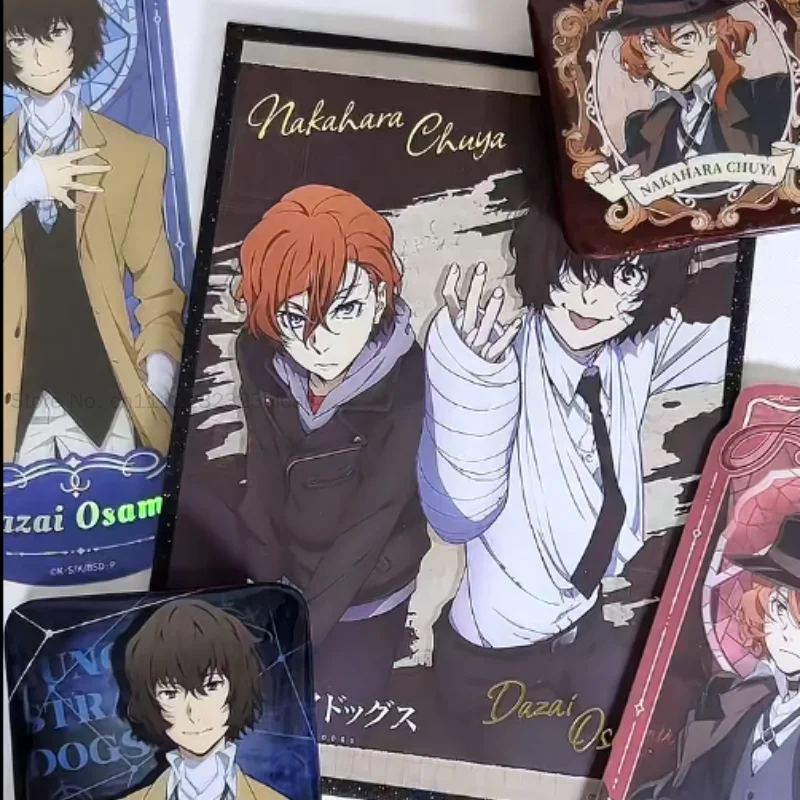 Фото НОВИНКА: Bungo Stray Dogs — квадратный значок, кукла-данго, брелок, вырубной сувенир-закладка, слепой бокс с Ацуси Накаджимой и Осаму Дазай — милый подарок-украшение №5