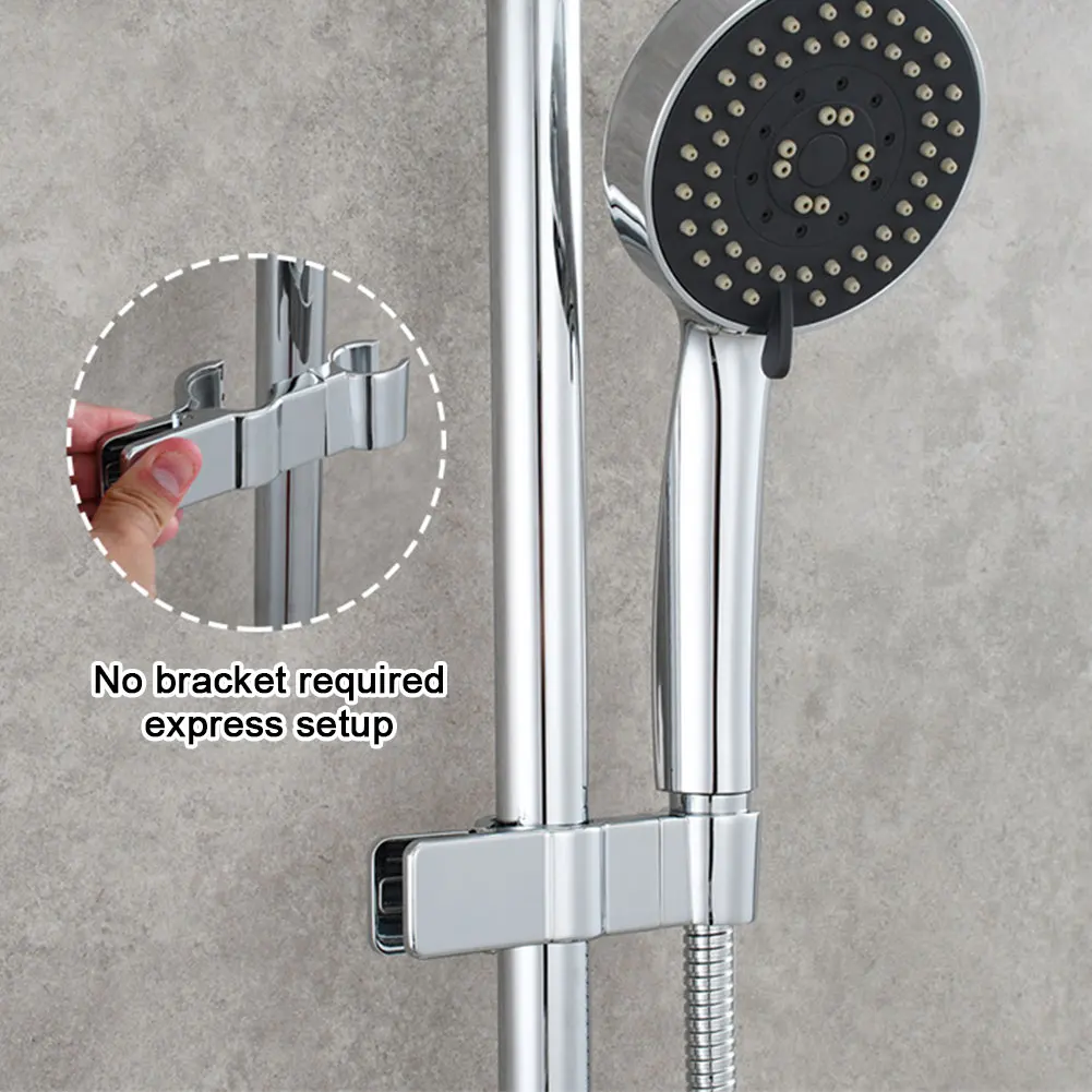 

Нескользящий кронштейн из цинкового сплава для дома и гостиницы, без сверления, сменный держатель для душа, для ванной комнаты, регулируемы...