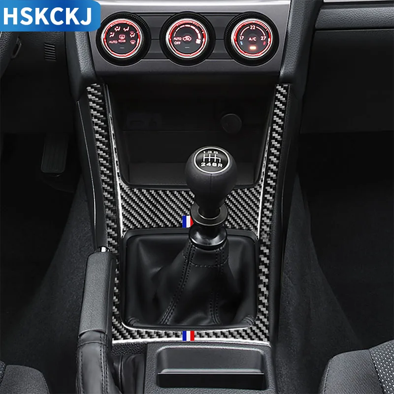 

For Subaru Impreza WRX STI XV Crosstrek 2015 2016 2017 Carbon Fiber Transmission Panel Gear Shift Box Frame Stickers Accessories