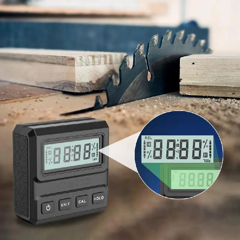 Цифровой транспортир Инклинометр 4х90 ° Угловой искатель уровня Магнитный датчик