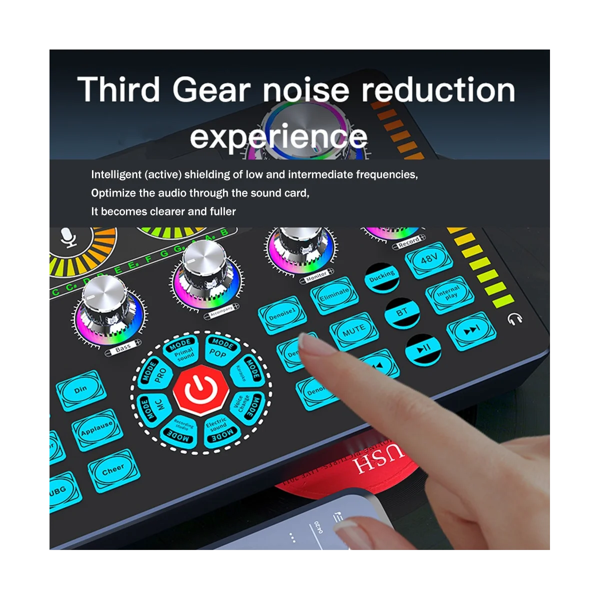 

Live Sound Card Audio Sound Card Professional Live Broadcast Equipment Supports Multi-Platform Live Singing