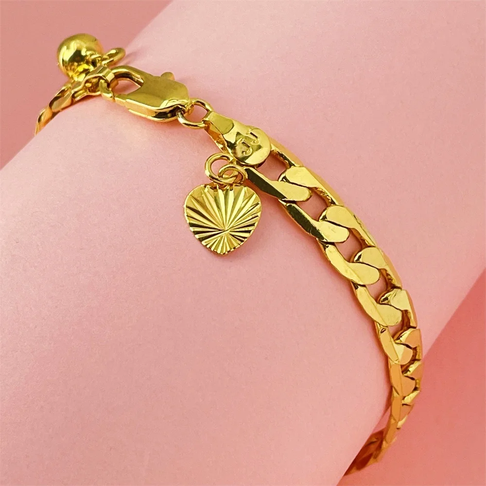 Стильный золотой цветной 6 мм Боковой браслет Лидер продаж ювелирные изделия