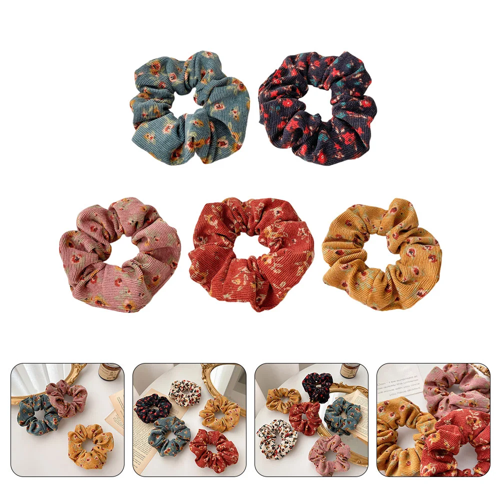 

Corduroy Hair Accessory For Women Decorative Hair For Girls Girls Ponytail Holder Ropes Women Elastic