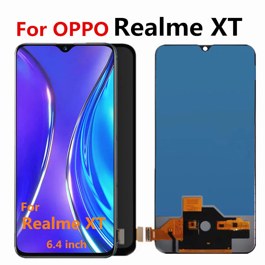 ЖК-дисплей 6 4 &quotTFT для OPPO Realme XT RMX1921 детали замены ЖК-дисплея Oppo X2 RMX1991 - купить по