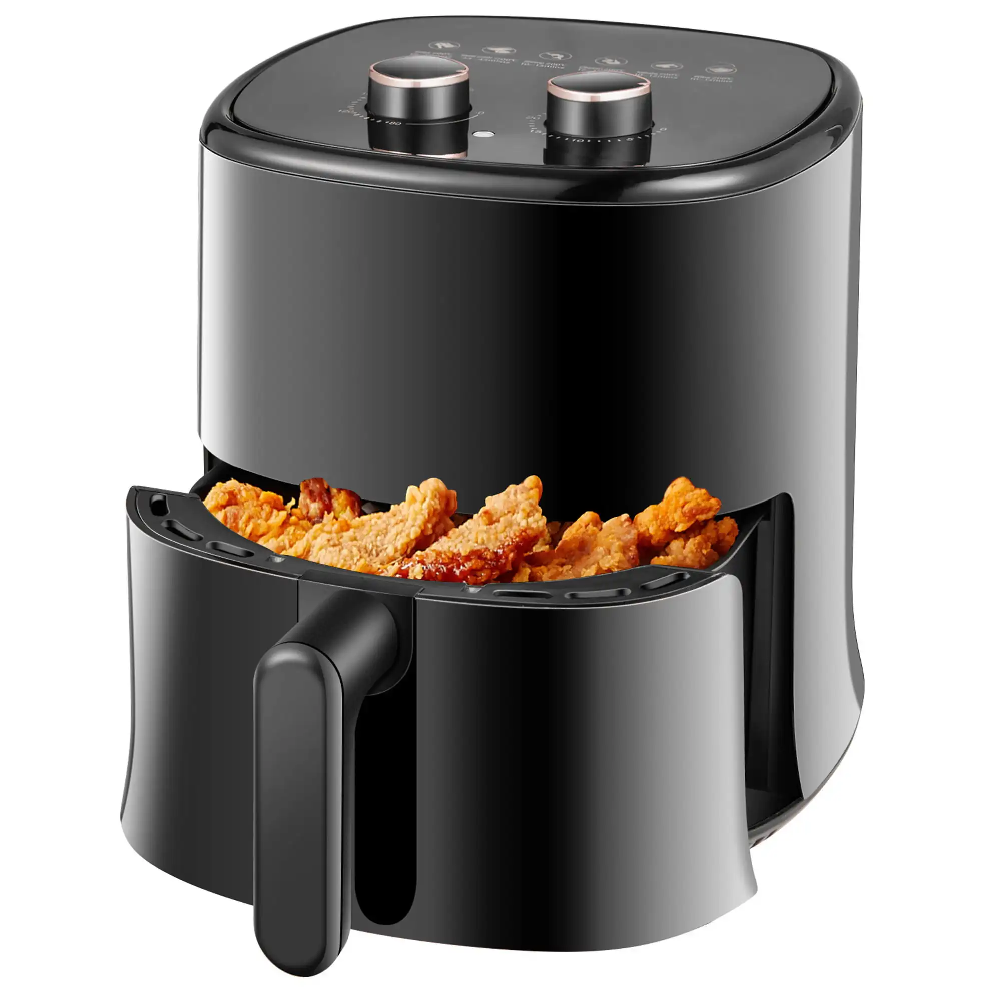 

4.5 Quart Air Fryer with Dishwasher Safe Basket, Black