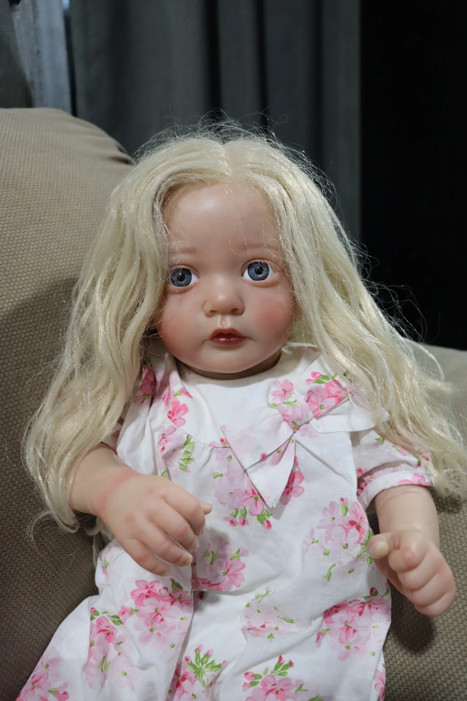 

FBBD Already Finished Bebe Reborn Doll Ayana 55cm With Hand-Rooted Hair By Artist Hand Made Toys For Children Dolls For Girl