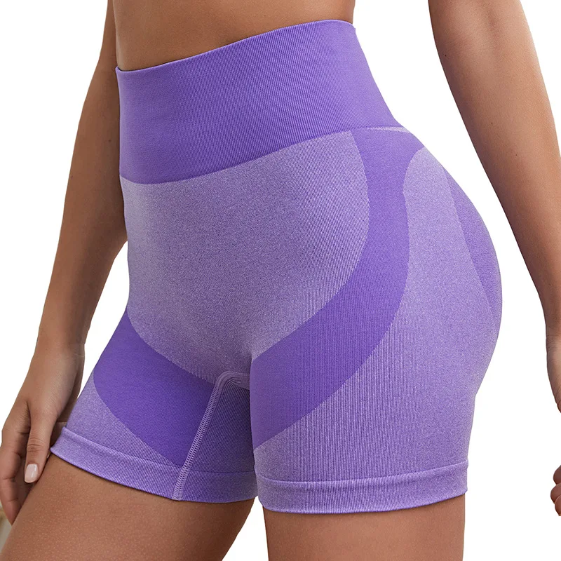 LUOYIYANG Seamless Women's Shorts Gym Solid Color Sports Wear High Waist Fitness Workout 2023 Sexy Clothing S-L Yoga Shorts