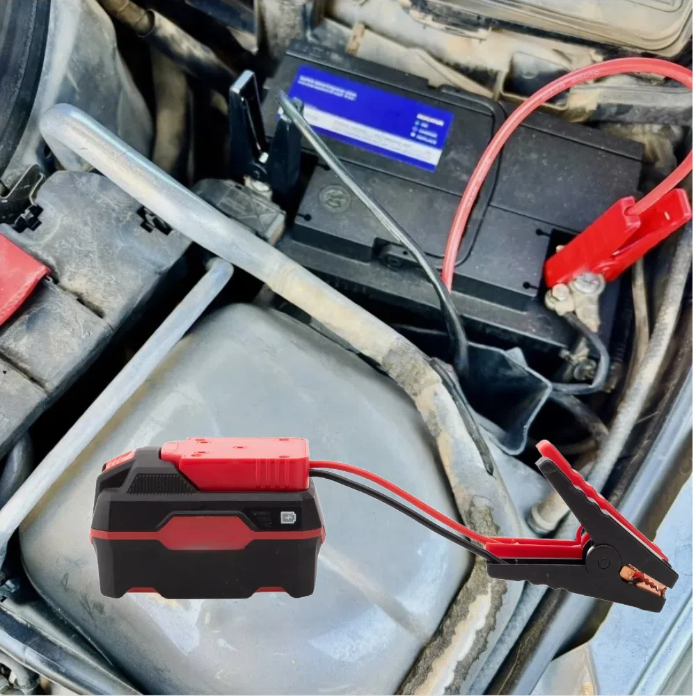 

Портативный адаптер для кабелей стартера для батареи Lidl Parkside X20V TEAM с перемычками для запуска автомобиля (без батареи)