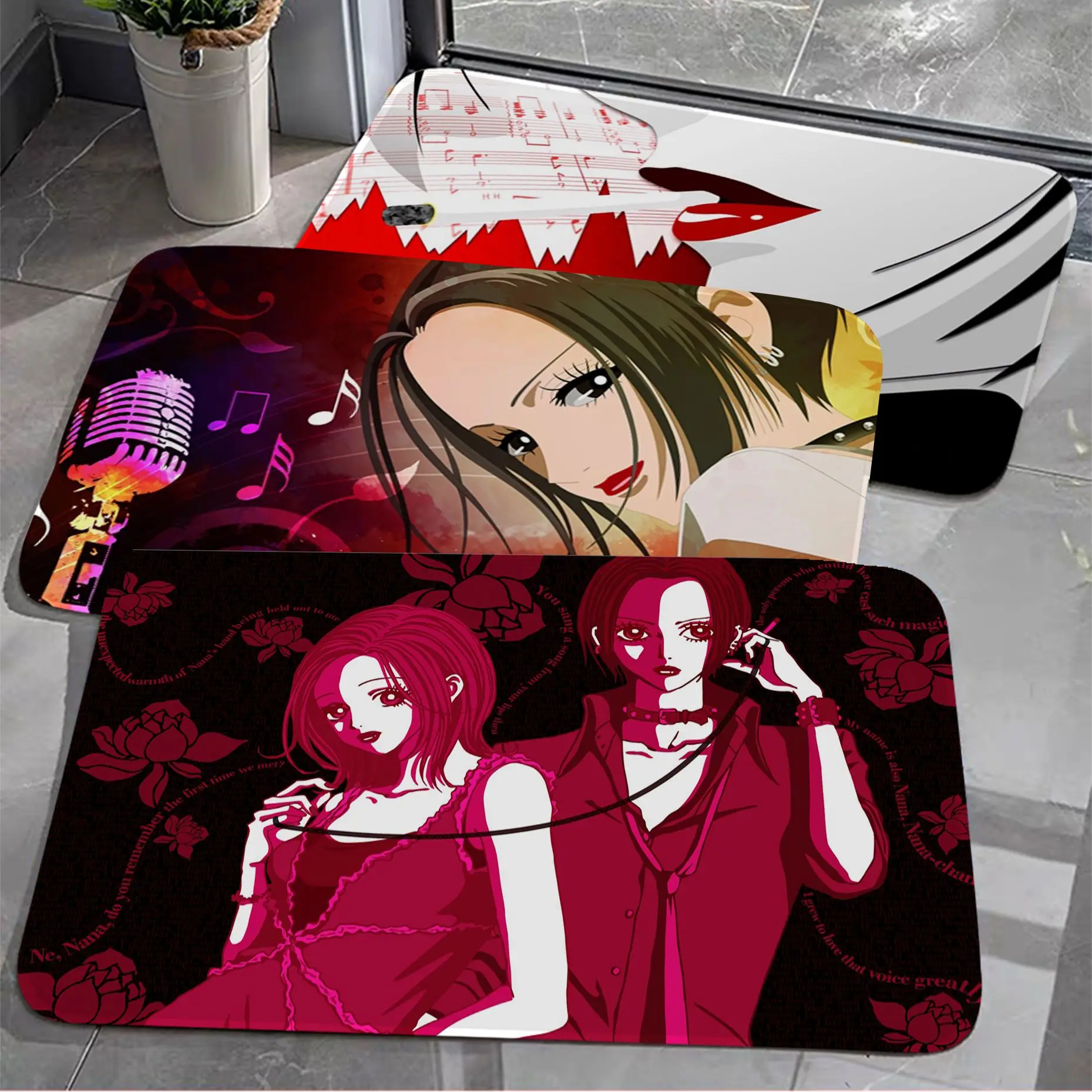 

NANA Anime (9) Door Mat Nordic Style Home Doormat Bathroom-Toilet Mats Bedroom Bedside Area Rugs