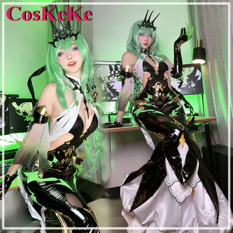 

CosKeKe Mobius Cosplay Anime Game Honkai Impact 3 Costume Sexy Elegant Sweet Unifrorm Dress Women Party Role Play Clothing S-XL