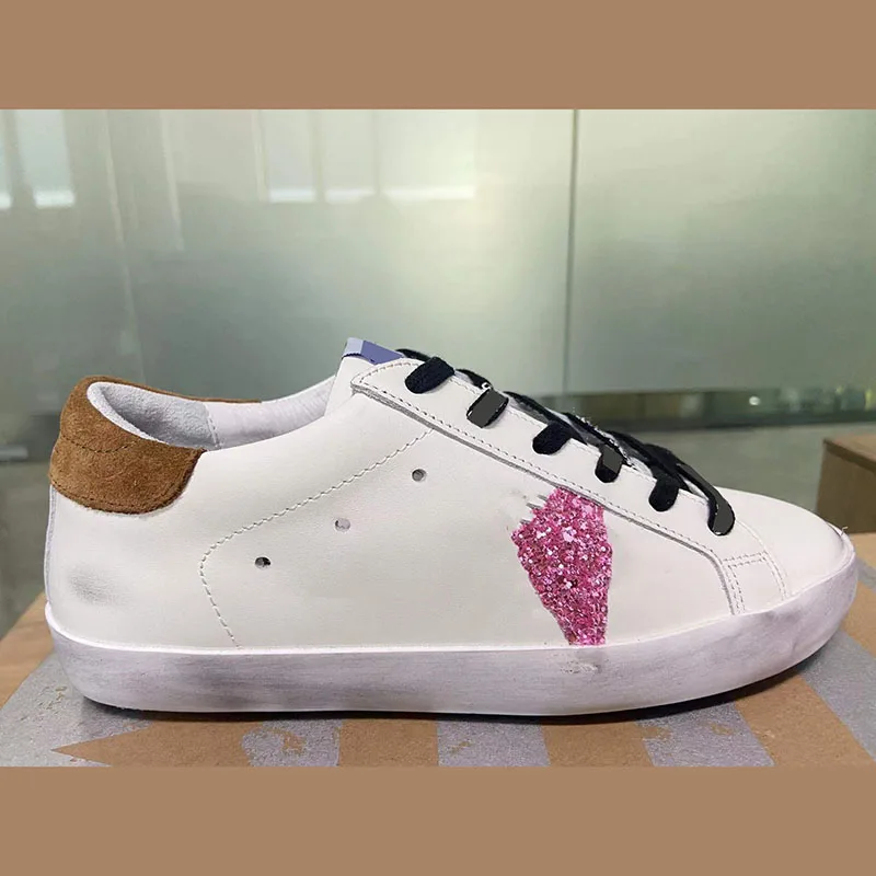 

2022 модные всесезонные новые старые маленькие грязные туфли с блестками, повседневные спортивные туфли для родителей и детей с нескользящей...