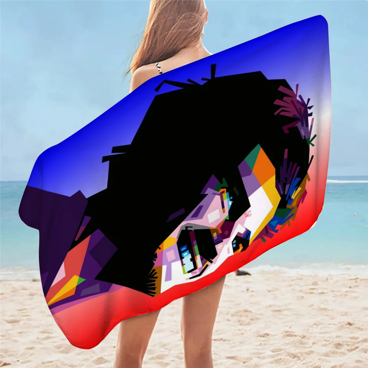 Пляжное полотенце Antoine Griezmann с печатью 3D, настраиваемое для душа, ванной, микрофибра, летнего плавания, йоги.