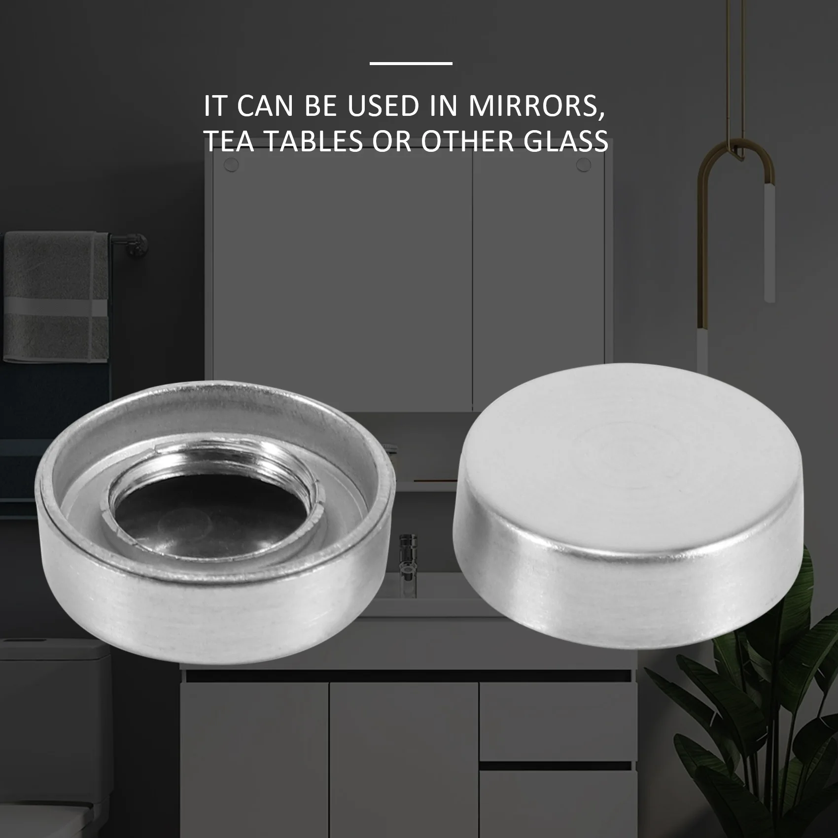 Завинчивающаяся крышка для зеркальных гвоздей из нержавеющей стали диаметром 16