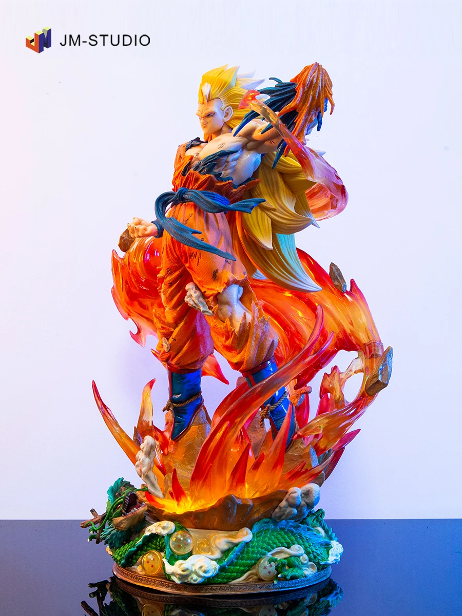 Dragon Ball Series Gk Ls Super Saiyan Sun Wukong 46 см Статуя Большая сцена Световая фигурка Фигурка