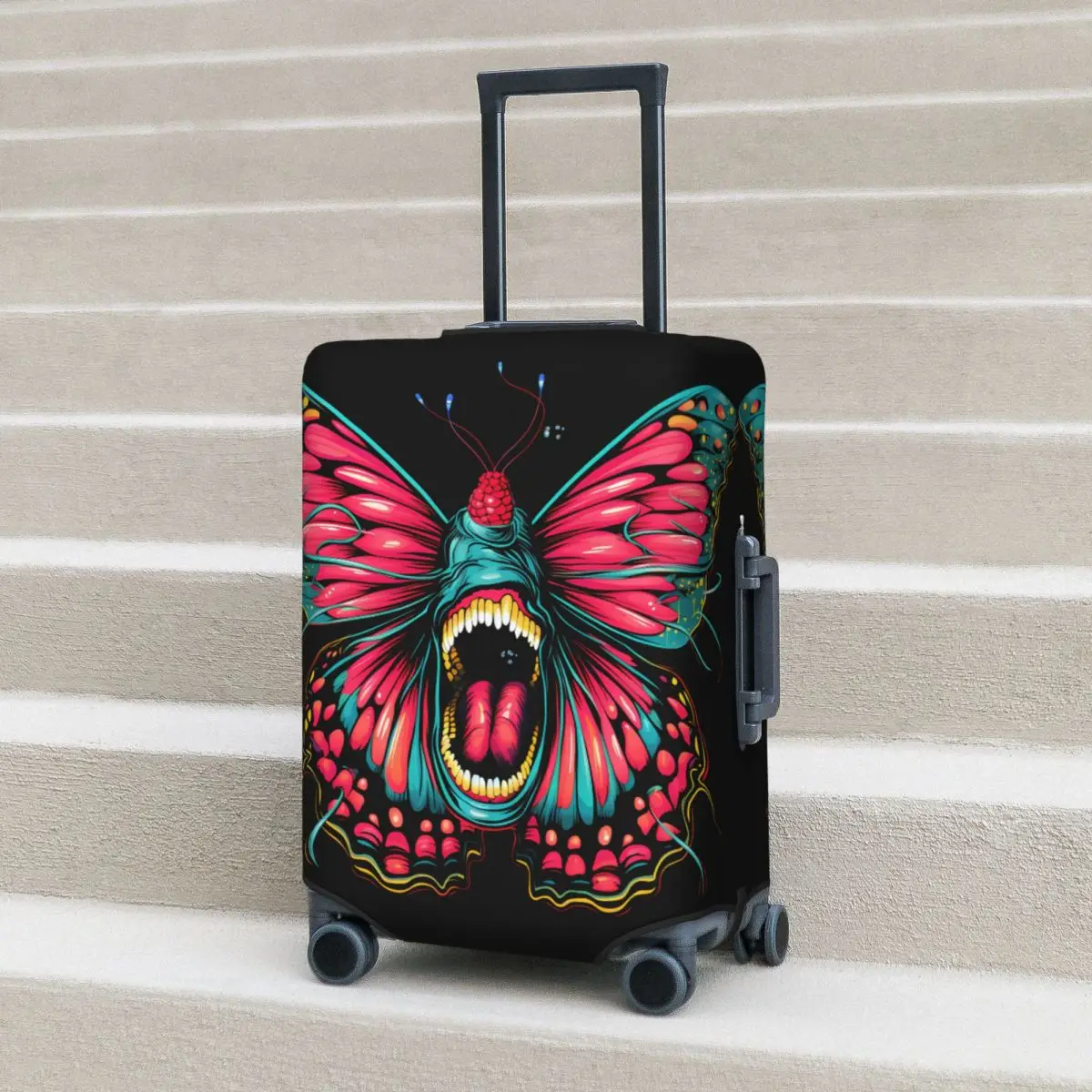 

Абстрактные животные чемодан чехол для отпуска смешная бабочка полезные аксессуары для багажа защита для круиза путешествий