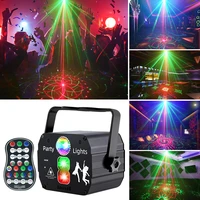 wuzstar new mini dj disco lights rgb led party lights music with voice control usb laser projector strobe lamp for stage wedding