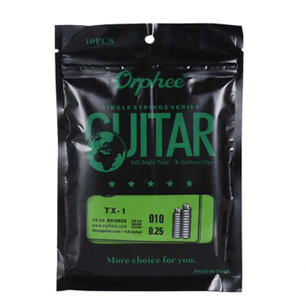 

High Quality Guitar 1st E-String Strings For Beginners Replace Rust-Proof High-carbon Steel Core Orphee Single