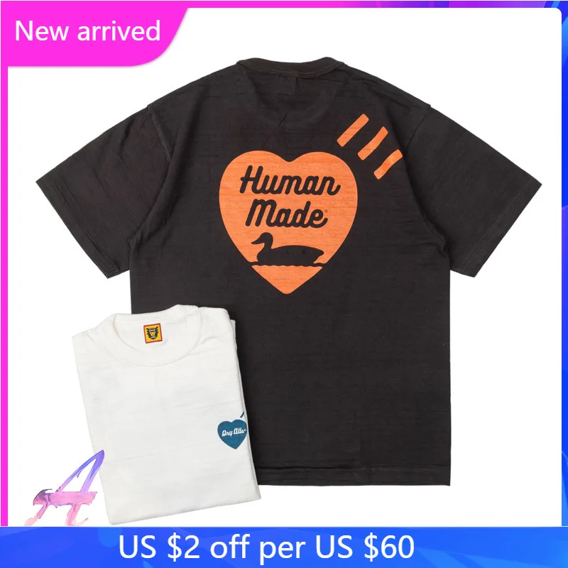 

Asian Size HUMAN MADE Love Swan Cotton Short Sleeve Casual Men Women T-Shirt