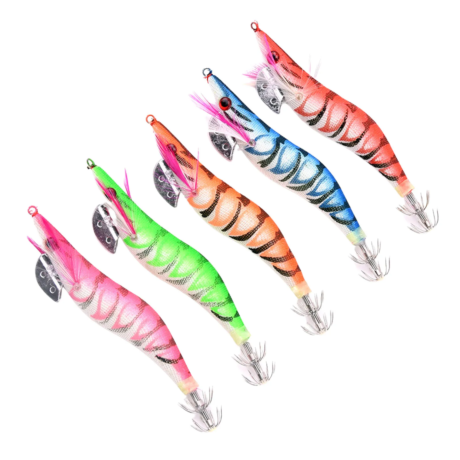 

Рыболовные приманки 5 шт., бионические креветки, плавательные приманки, Супер реалистичная плавающая приманка, медленно Тонущая плавающая п...