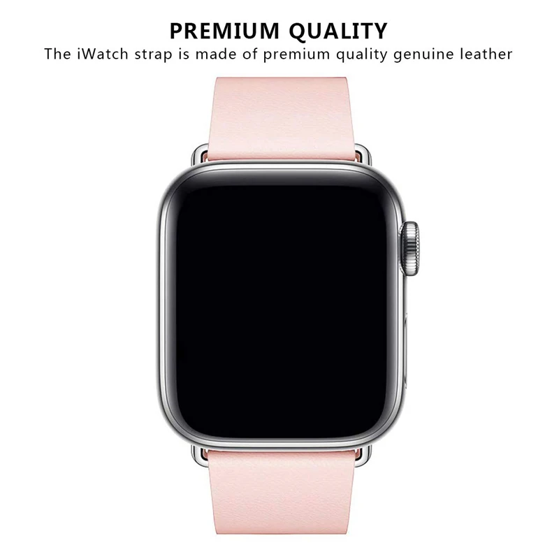 Кожаный ремешок в современном стиле для Apple Watch Series 7 6 5 4 3 2 браслет IWatch 38/40/42/44 мм