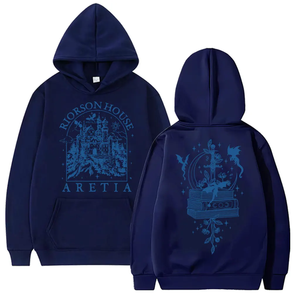 Фото Basgiath War College Riorson House Hoodie Fourth Wing Dragon Rider Fashion Sportwear Men Women Oversized Fleece Casual Pullover №4