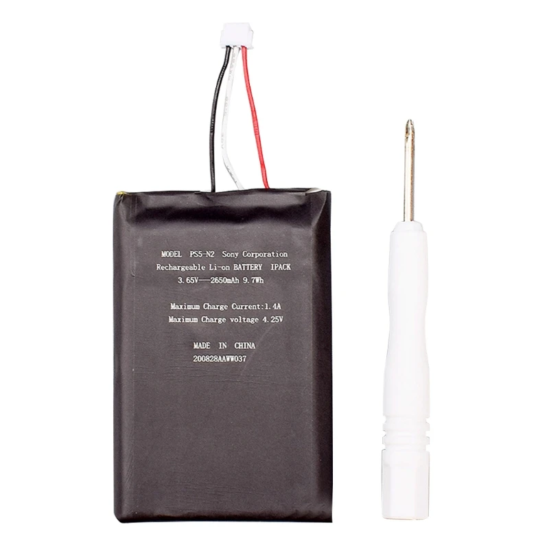 

Battery Pack 2650mAh 3.65V Rechargeable Li-po Batteries with Screwdriver for