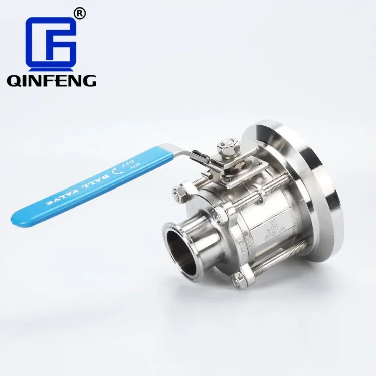 Гидравлический 3A Ce санитарный 316L DN32 ручной бак контроль потока шаровой клапан из