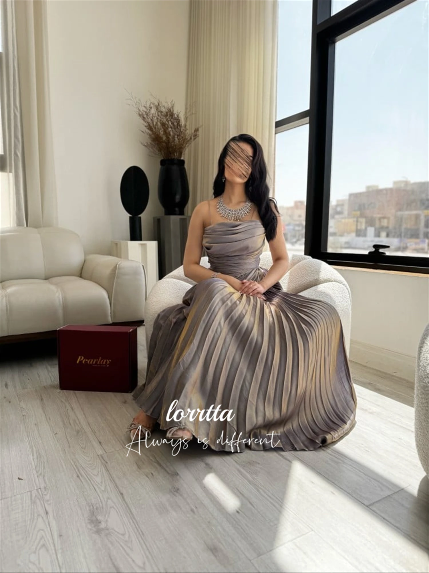 Бальное платье Lorrtta атласное Eid со складками без бретелек элегантные вечерние