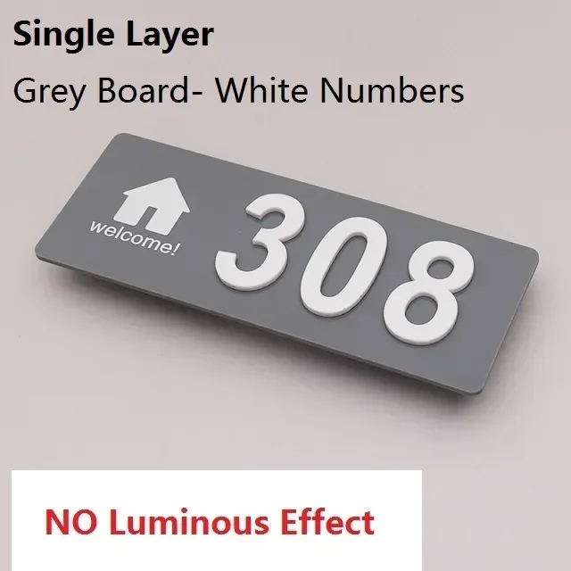 Акриловые наклейки номера дома