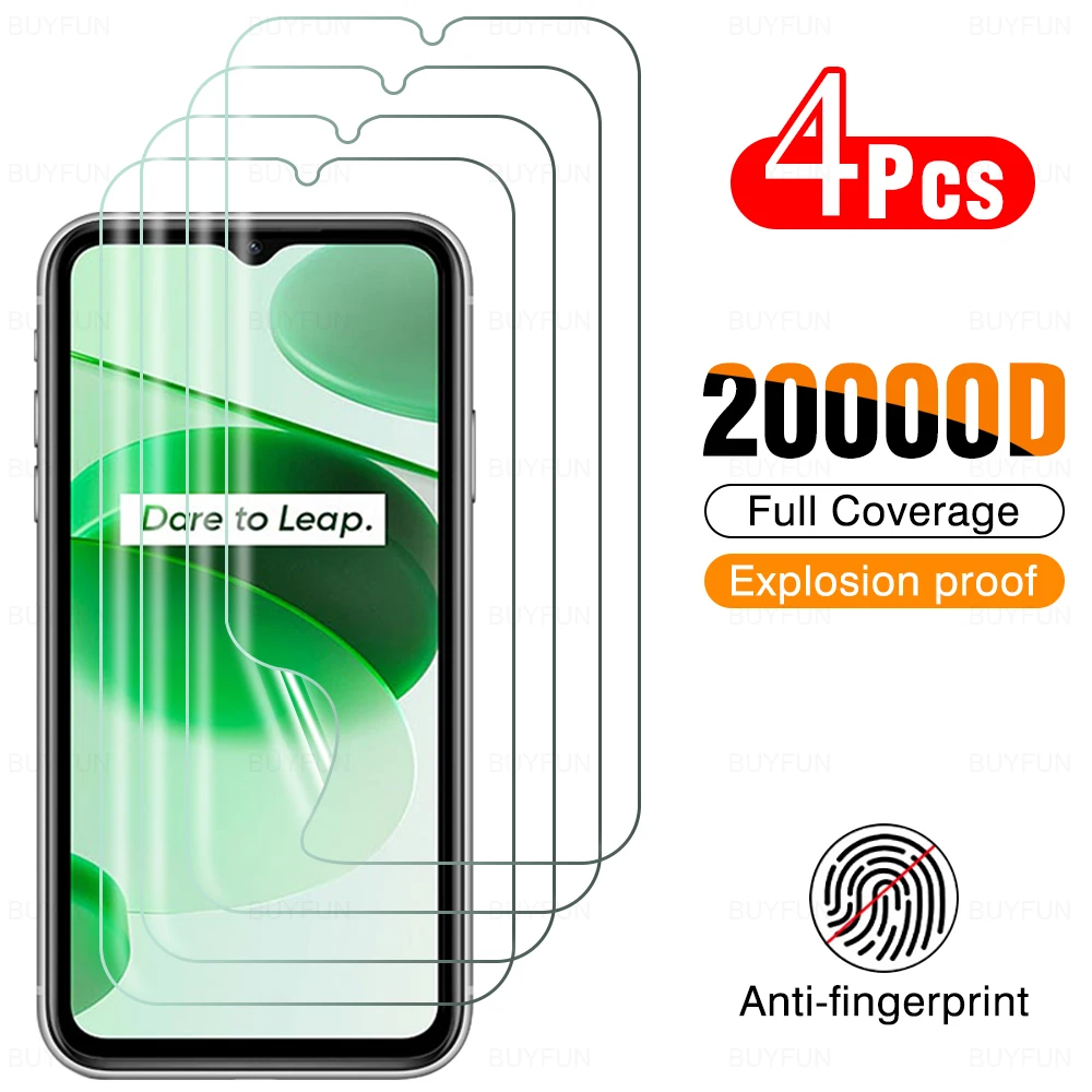 

Гидрогелевая пленка для Oppo Realme C35 C25y C21y C25s, полное покрытие, Защитная пленка для экрана на C21 C11 2021 HD, 4 шт.