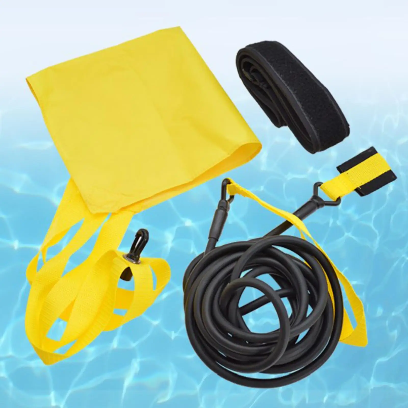 

Swimming Resistance Belt Static Stationary Swimming Leash for Adults and