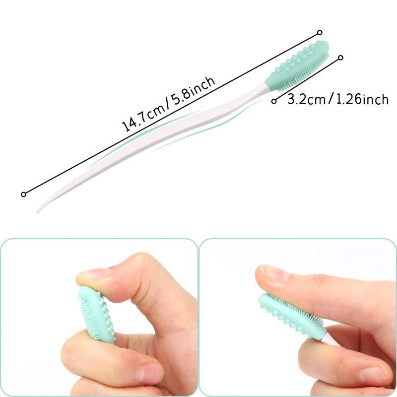 

Silicone Exfoliating Lip Brush Double-sided Lip Brush Soft Cleaning Tool