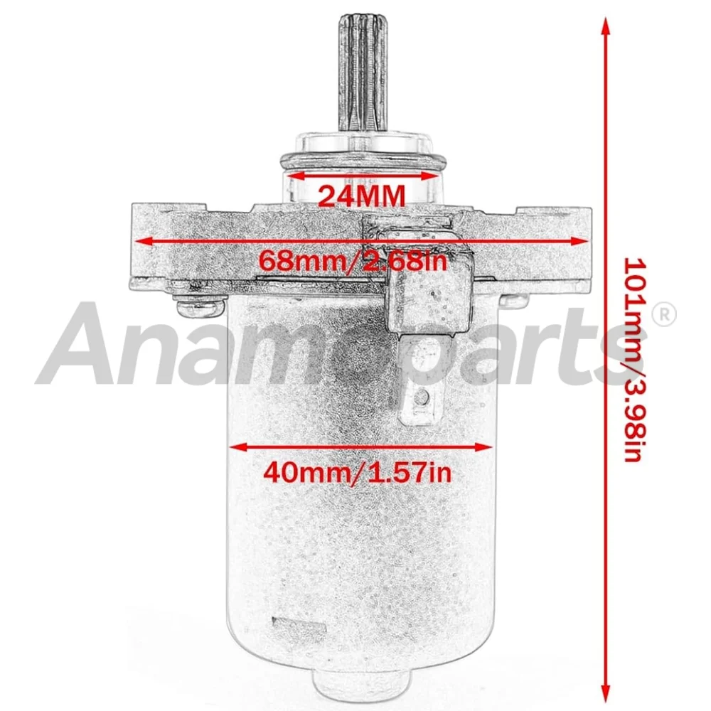 Стартер мотоцикла электрический двигатель для Suzuki Aprilia Scarabeo Benelli AH 50CC SR 31100-02E01