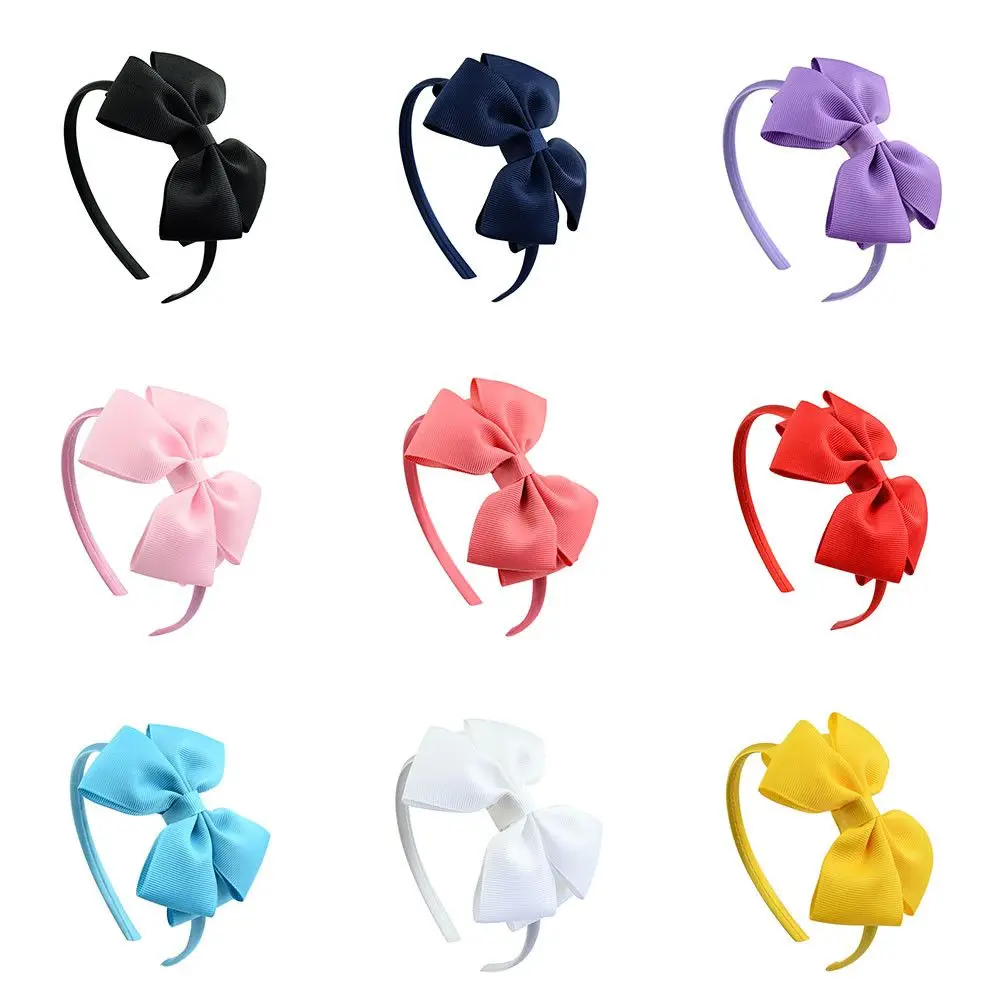 

Bowknot Satin Boutique Tiara Little Girls Headwear Hair Hoop Kids Hair Accessories Ribbon Headbands Bow Hairband