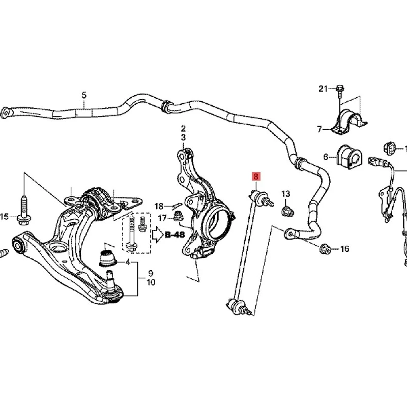 Подходит для 2007 Ho nd aF it Fe ng fa nC la ss ic Li pa i передний стабилизатор маленький шатун