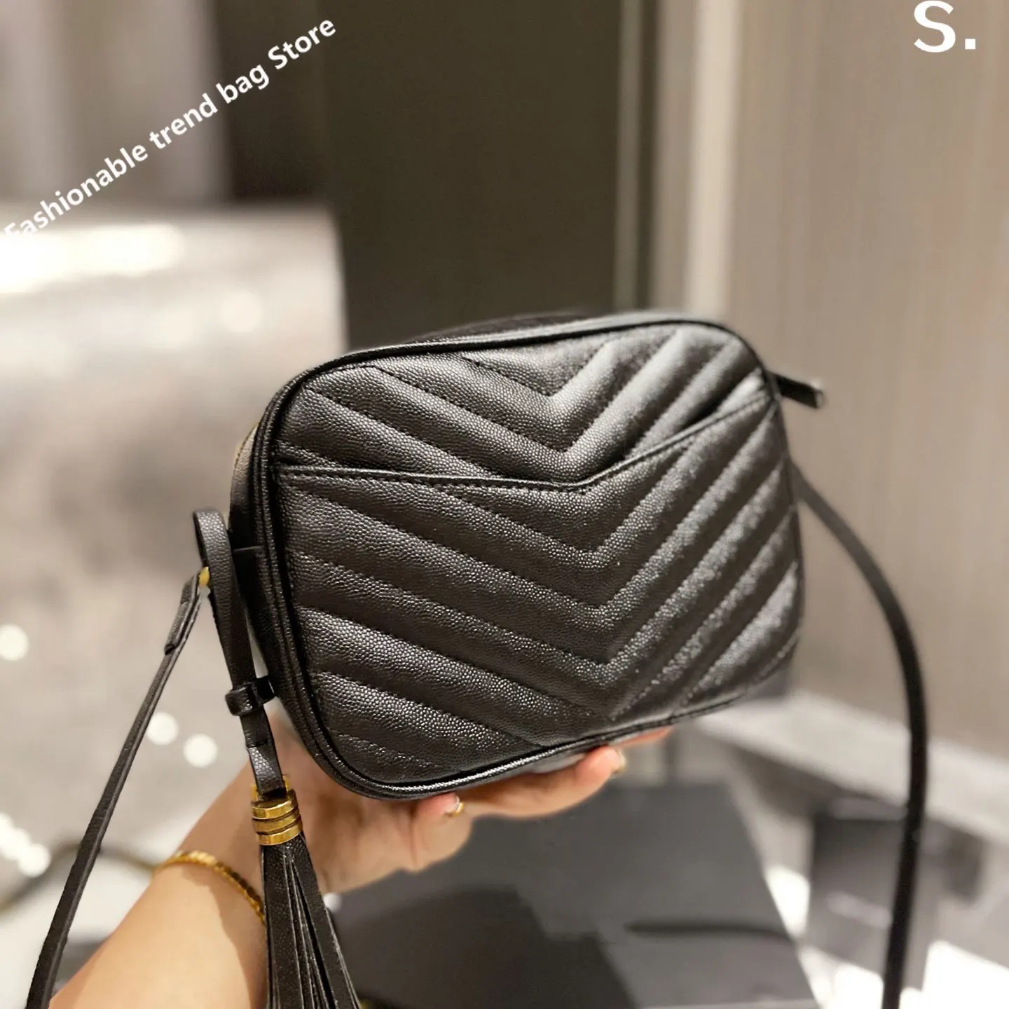 

Women's Branded Shoulder Bag 2022 New Trend Luxury Designer Small Genuine Leather Sheepskin Camera Bag for Women Messenger Bag