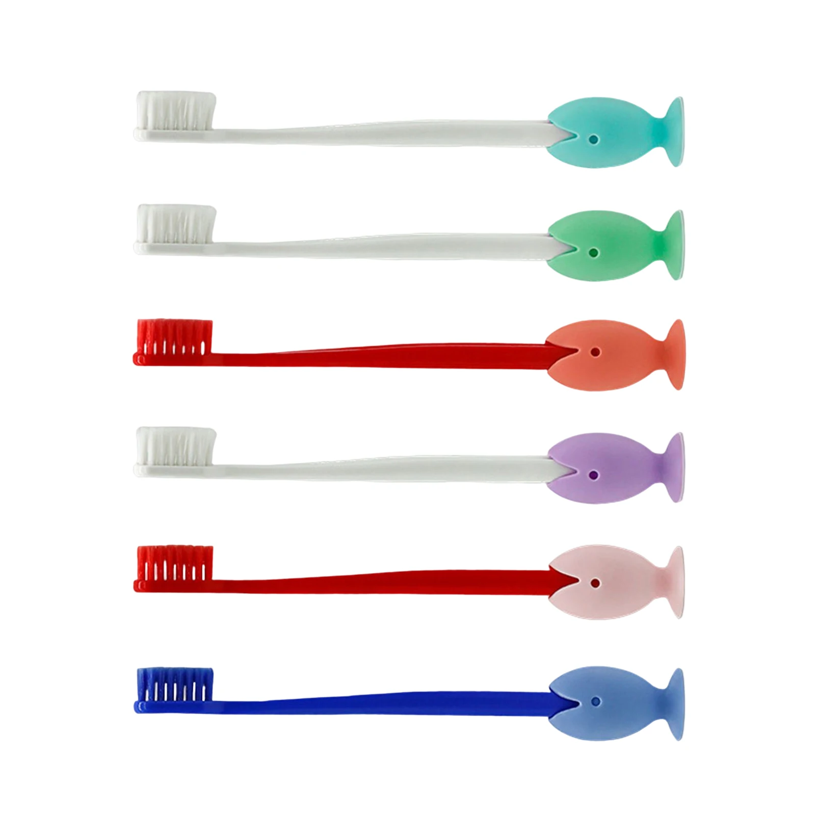 

6PCS Cute Standing Tooth Brush Cover Save Your Space Soft Cap Holder for Bathroom Storage Accessories