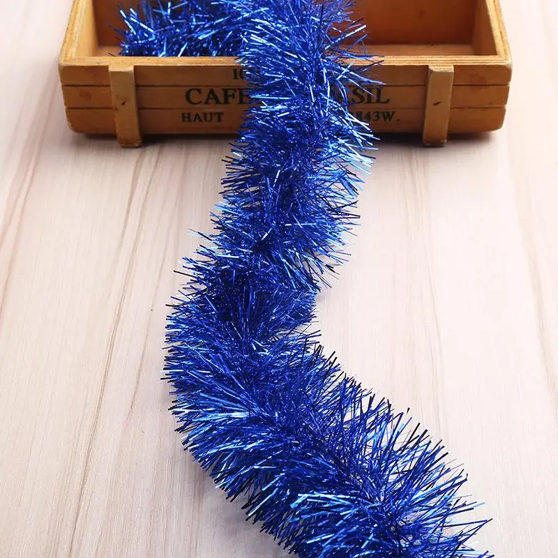 2 м 2025 фольгированная лента с мишурой гирлянда для рождественского украшения