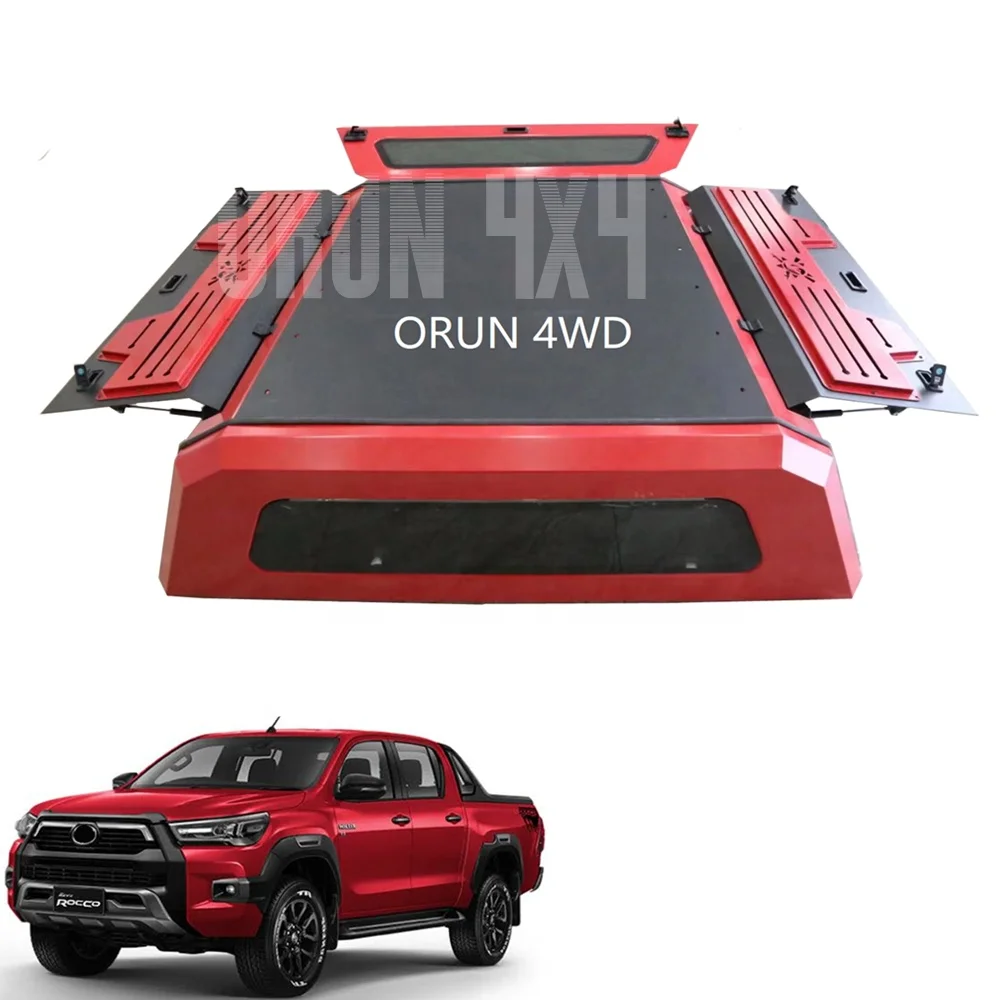 ź 4x4 aluminiowa wodoodporna ręczna nakładka na baldachim do ciężarówki HILUX VIGO REVO ROCCO Hardtop Topper