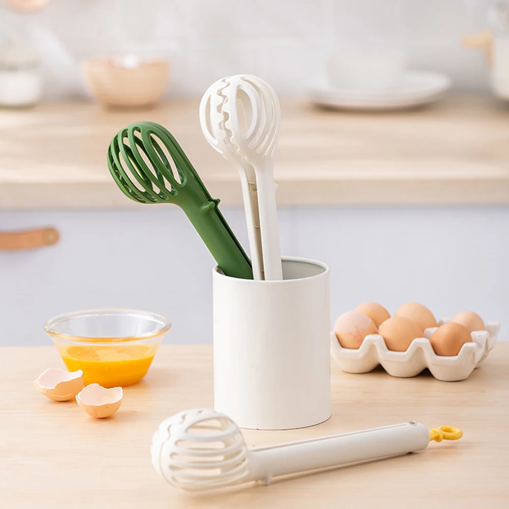 

Multifunctional Egg Beater Food Clips Mixer Milk Whisk Pasta Tongs Manual Stirrer Household Baking Tools Kitchen Accessories