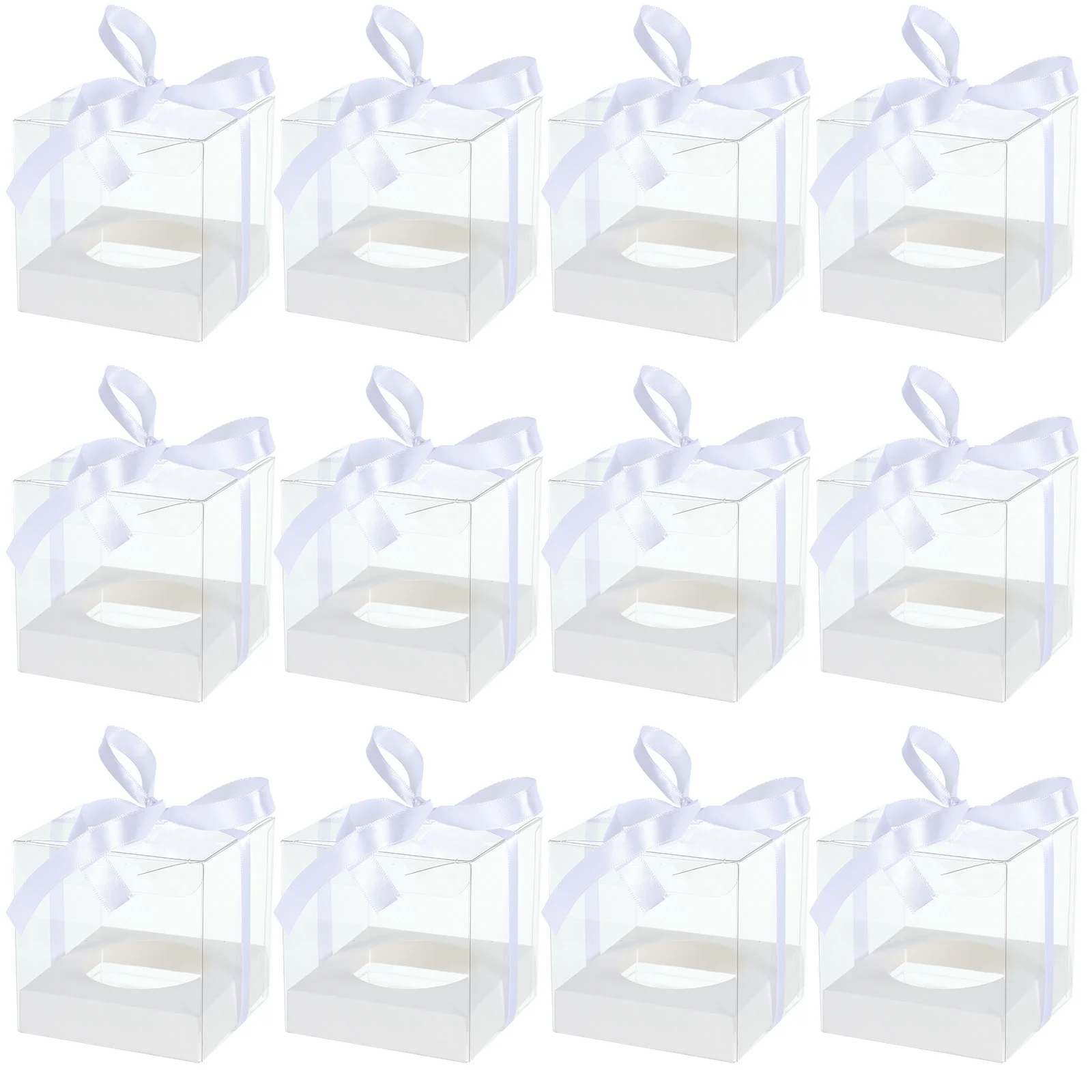 

30 Pcs Transparent Cake Box Dessert Container Carrier With Clear Lids Holder Display Gift Packages Birthday The Pet