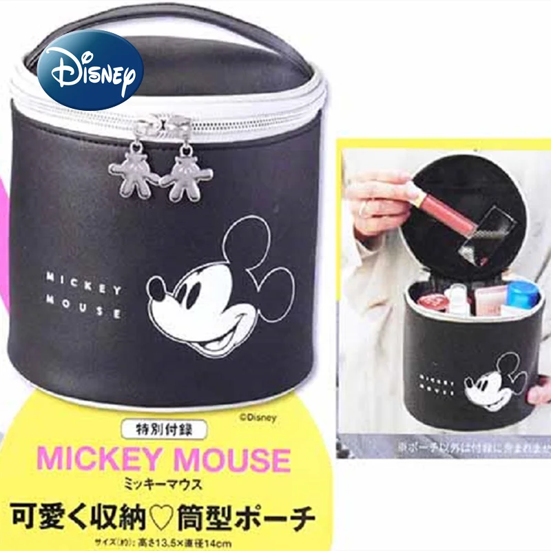 

Disney Mickey New Ladies Cosmetic Bag High Quality Luxury Brand Lipstick Bag Large Capacity Travel Portable Storage Cosmetic Bag