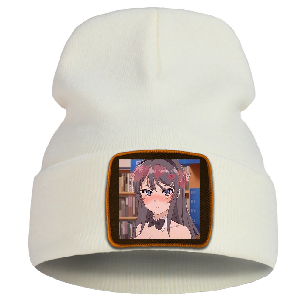 

Шапка-бини женская вязаная, в стиле панк