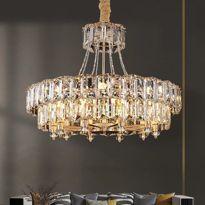 

Chandeliers Lights Led Pendant Modern crystal living room villa luxury Decorative Lighting 110-220V